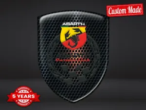 Fiat Abarth Domed Auto Signs Pro Max Lasting Stylish Modern